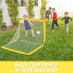 GoSports Portable Soccer Goal for Kids - Yellow