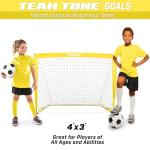 GoSports Portable Soccer Goal for Kids - Yellow
