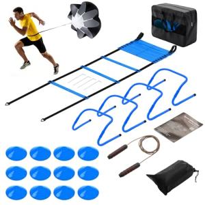 Agility Training Set with Ladder, Cones, Hurdles