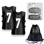 PULUOMASI 12-Pack Soccer Scrimmage Training Vests