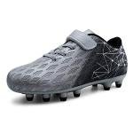 Brooman Kids Silver Firm Ground Soccer Cleats