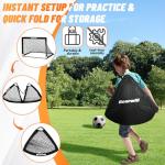 Bearwill Kids Soccer Goals Set of 2, 4x3ft