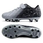 Brooman Kids Silver Firm Ground Soccer Cleats