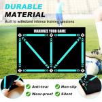 Football Footstep Training Mat with Storage Bag