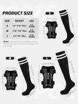 Hryrbay Kids Soccer Shin Guards and Socks Toddler Soccer Shin Pads Protective Defender Gear for Boys Girls Ages 3-15 Great for Training, Matches, Inspired by The World Cup Black L