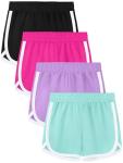 Aikuco Girls Athletic Shorts for Toddler Soccer