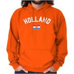 Dutch Flag Holland Soccer Fan Hoodie in Orange