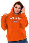 Dutch Flag Holland Soccer Fan Hoodie in Orange