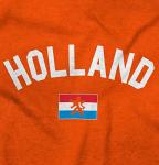Dutch Flag Holland Soccer Fan Hoodie in Orange