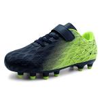 BROOMAN Kids Firm Ground Soccer Cleats - Navy Lime