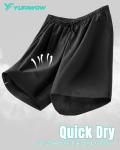 9 Inch Men Swim Trunks Compression Liner Zipper Pocket Quick Dry Swimsuit Bathing Suit Beach Water Shorts Training Jogging Soccer Tennis Baseball Pickleball Essential Hiking Accessories Active Gear