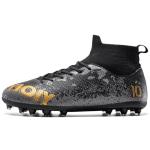 TUGONVAC Youth High-Top Soccer Cleats - Black