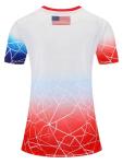Women's USA Soccer Tee - Athletic Slim Fit Red