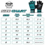 Kids Soccer Goalie Gloves – Youth Goalkeeper Gloves with Strong Grip & Protection, Durable Latex Palms, Breathable & Comfortable Fit for Boys & Girls, Training & Match Goalie Gear (Cyan, 6)