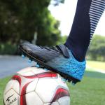 Skerxut Kids Soccer Cleats - Black/Blue