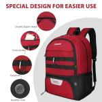 LARIPOP Soccer Backpack Soccer Bag with Ball Holder Shoe Compartment Large Capacity Youth Sports Gear Bag for Basketball Volleyball Gym Training