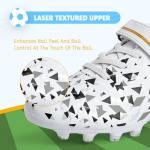 ZVC Kids Soccer Cleats for Outdoor Play
