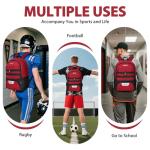 LARIPOP Soccer Backpack Soccer Bag with Ball Holder Shoe Compartment Large Capacity Youth Sports Gear Bag for Basketball Volleyball Gym Training