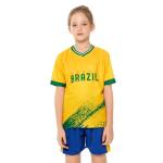 Brazil Soccer Jersey for Kids - Yellow & Blue