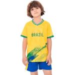 Brazil Soccer Jersey for Kids - Yellow & Blue