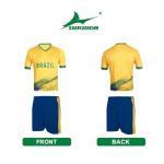 Brazil Soccer Jersey for Kids - Yellow & Blue