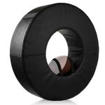 LaRandom Football Tackle Wheel - Football Tackle Dummy Ring with Straps for Youth - High-Density Sponge and Waterproof PU Soccer Training Equipment for Blocking, Hitting Drills and Practice(28 Inch)