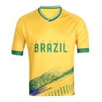 Brazil Fan Shirt Adult Soccer Jersey - Yellow