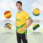 Brazil Fan Shirt Adult Soccer Jersey - Yellow