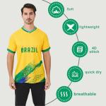 Brazil Fan Shirt Adult Soccer Jersey - Yellow