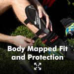 LanJevyEno Shin Guards Soccer Kids Youth Toddler Protective Shin Pads Football Gear Equipment Lightweight Breathable Adjustable Straps for 2-4 5 6 8-9 10-12 Years Children Teens Boys Girls (Black, M)