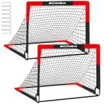 Portable 2 Pack Soccer Goals for Kids & Adults