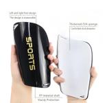 WEIAIGI Soccer Training Equipment Set, 5-in-1 with Shin Guards, Anti-Slip Socks, Leg Sleeves, Sports Tape, Drawstring Bag, US Size 6-11 (Black)