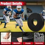 LaRandom Football Tackle Wheel - Football Tackle Dummy Ring with Straps for Youth - High-Density Sponge and Waterproof PU Soccer Training Equipment for Blocking, Hitting Drills and Practice(28 Inch)