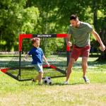 Portable 2 Pack Soccer Goals for Kids & Adults