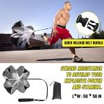 LYKAN FIT 20ft Sports Agility Ladder for Men Women and Kids, Speed Youth Soccer Agility Training Equipment for Football, Exercise, Tennis, Legs Workout with Speed Parachute and Carry Bag