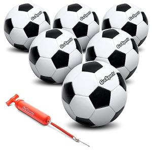 GoSports Classic Size 5 Soccer Ball 6 Pack