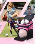 TRAILKICKER Basketball Backpack Women Fit Soccer Volleyball Baseball Football Sports Backpack Training Equipment Bag for Team (Pink Camo, M)