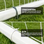 Backyard Soccer Goal with Target and 12 Cones