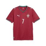 PUMA Men's FA Portugal Home Player Jersey Replica, Club Red-Green Lagoon SS26, Medium Fpf Replica