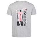 Messi Boys' Lifestyle Short Sleeve T-Shirt, Slim-fit Graphic Tee, Cotton Blend Fabric, Raising The BAR - Heather Grey, 7
