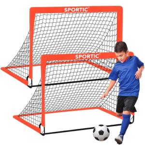 2 Pack Portable Pop Up Soccer Goals for Kids