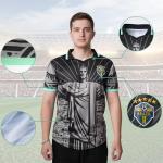 VÄRLDENS Retro Brazil Jersey Men, Brazil Soccer Jersey for Men, Brazil Soccer Shirt, Soccer Jerseys for Football Fans L Black