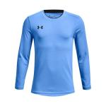 Under Armour Boys Wall Goalkeeper Jersey, Carolina Blue (475)/Black, X-Small