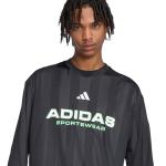 Adidas Men's House of Tiro Long Sleeve Jacquard Jersey, Black, Medium