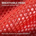 Red Pinnies Soccer Pennies - Set of 6 Team Practice Jersey for Child Youth Teen Adult,Pennies for Sports Youth,Nylon Large Mesh Lightweight Scrimmage Vest