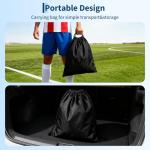 6x4 ft Soccer Goal Set, Portable 2-Pack Pop Up Nets with Ball, Pump, Cones & Bag – Kids Backyard Soccer Equipment, Easy Assembly