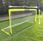 Soccer Goal for Backyard, 6.6X3.3FT Portable Soccer Net with Carrying Bag,Ground Stakes, Perfect for Backyard,Court,Field,Easy Setup,Great for All Levels and Ages
