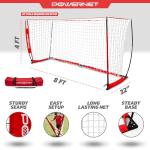 PowerNet Soccer Goal for Backyard & Outdoor Games, Portable Soccer Net, Sports & Outdoors Training Equipment for Practice, 1 Goal & Zipper Storage Bag (8 x 4 FT)