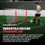 PowerNet Soccer Goal for Backyard & Outdoor Games, Portable Soccer Net, Sports & Outdoors Training Equipment for Practice, 1 Goal & Zipper Storage Bag (8 x 4 FT)