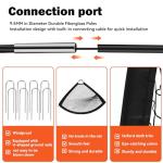 Fololicx Soccer Goals for Backyard, 2 of 6x4ft Kids Soccer Net Training Equipment Track Field Race Hurdles, Portable Pop Up Toddler Soccer Goal with Soccer Ball, Scoring Target Cloth, and Cones